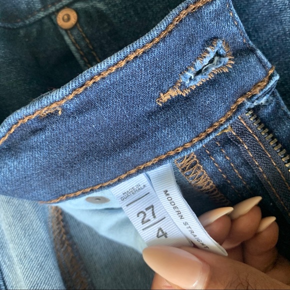 LOFT Modern Straight Denim Jeans - Picture 4 of 7